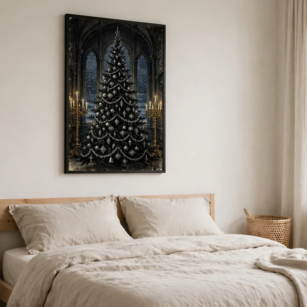 Gothmas Manor — Vintage Gothic Christmas Poster