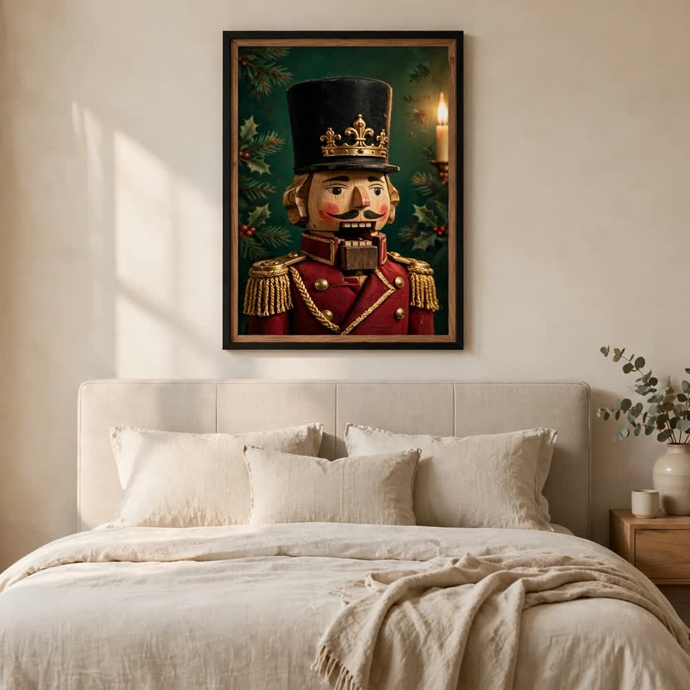 The Nutcracker — Vintage Winter Landscape Poster