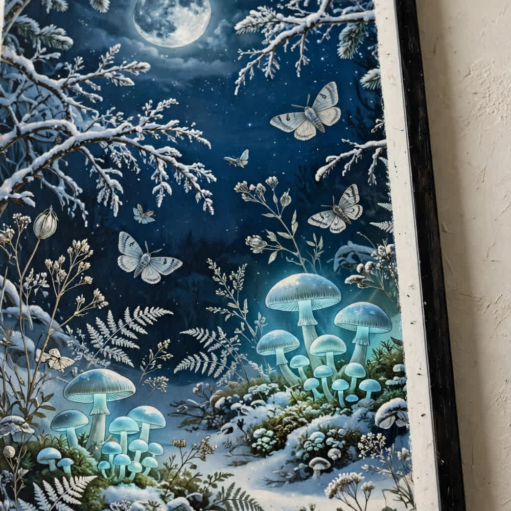 Enchanted Winter Garden — Vintage Winter Landscape Poster
