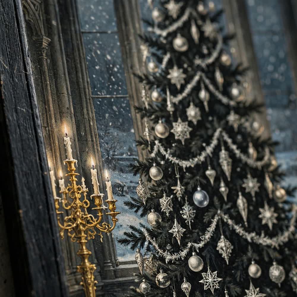 Gothmas Manor — Vintage Gothic Christmas Poster