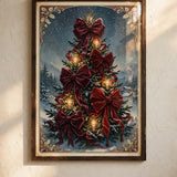 Close-up detail of Velvet Bow Tree poster print quality