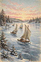 Vintage Ice Yacht Race poster promo video