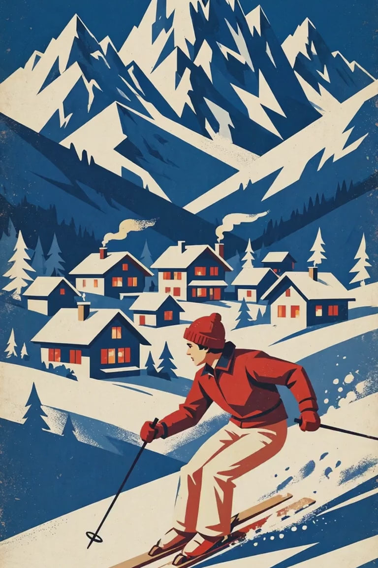 Snowbound Ski Slopes promo video