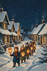 Lantern Parade on a Snowy Lane promo video
