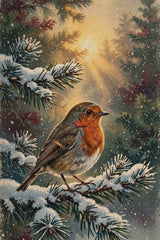 Christmas Robin on Frosted Pine promo video