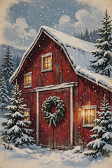 Snowy Red Barn Christmas promo video