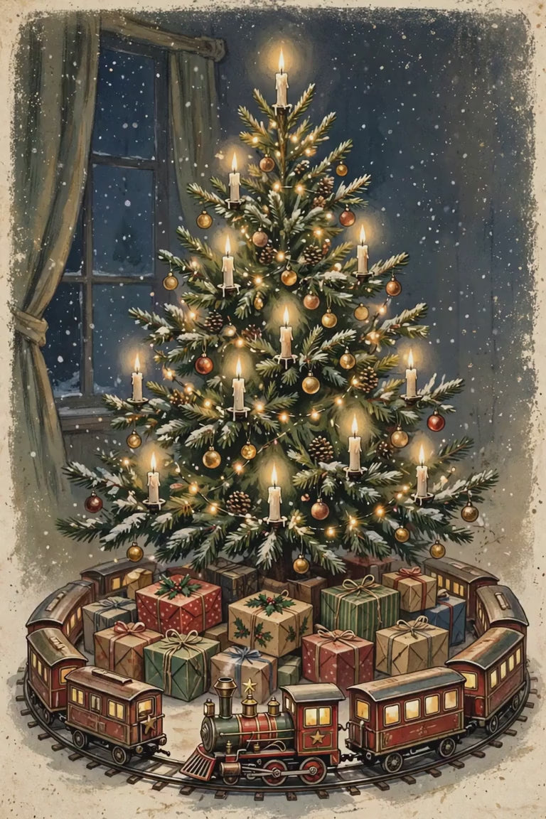 Toy Train Under the Tree promo video