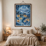 Ice Cave Lantern Glow poster in bedroom