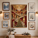 Opera House Christmas Gala poster on a gallery wall
